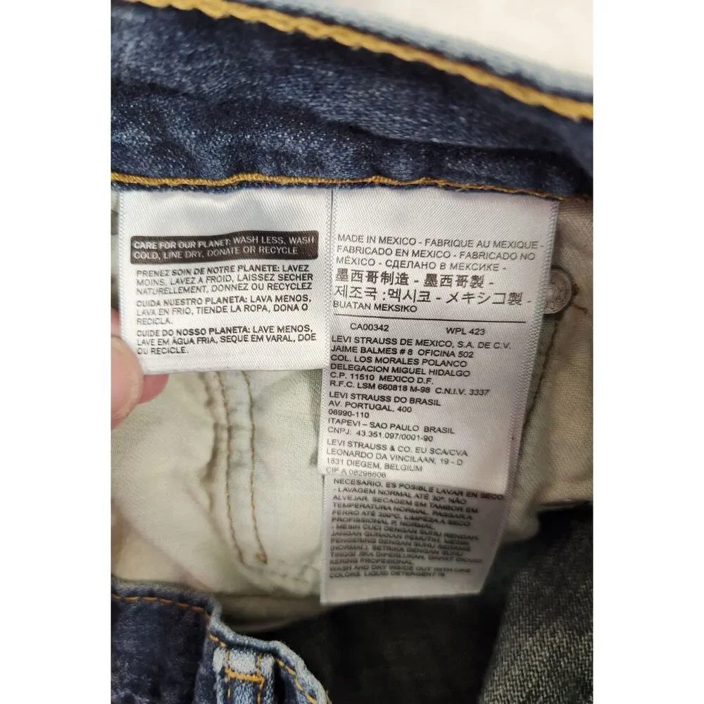 Levis 514 Mens Jeans 30x28 (marked 30x30) Medium Wash Straight Leg Classic Denim